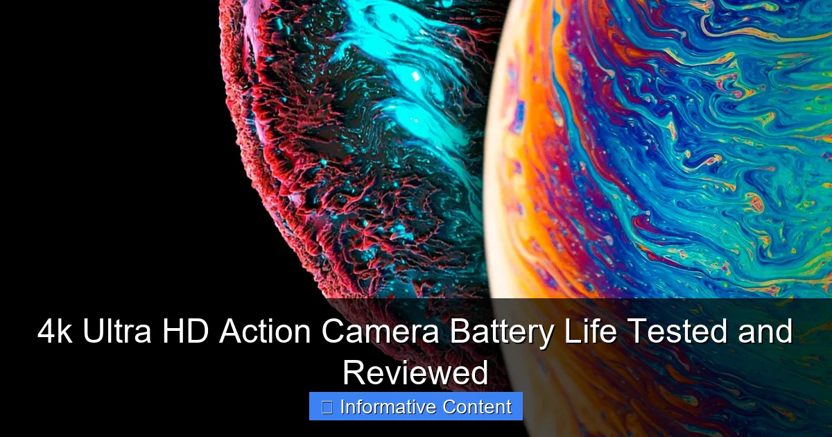 4k Ultra HD Action Camera Battery Life Tested and Reviewed