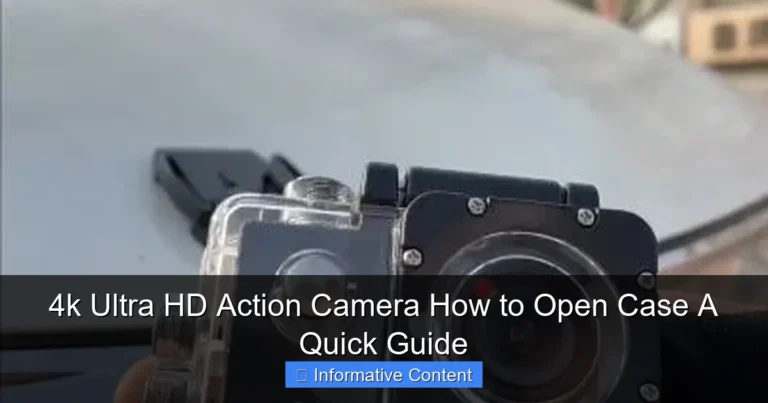 4k Ultra HD Action Camera How to Open Case A Quick Guide