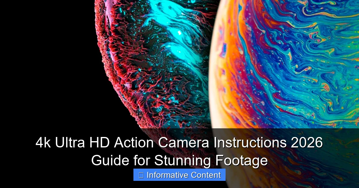4k Ultra HD Action Camera Instructions 2026 Guide for Stunning Footage