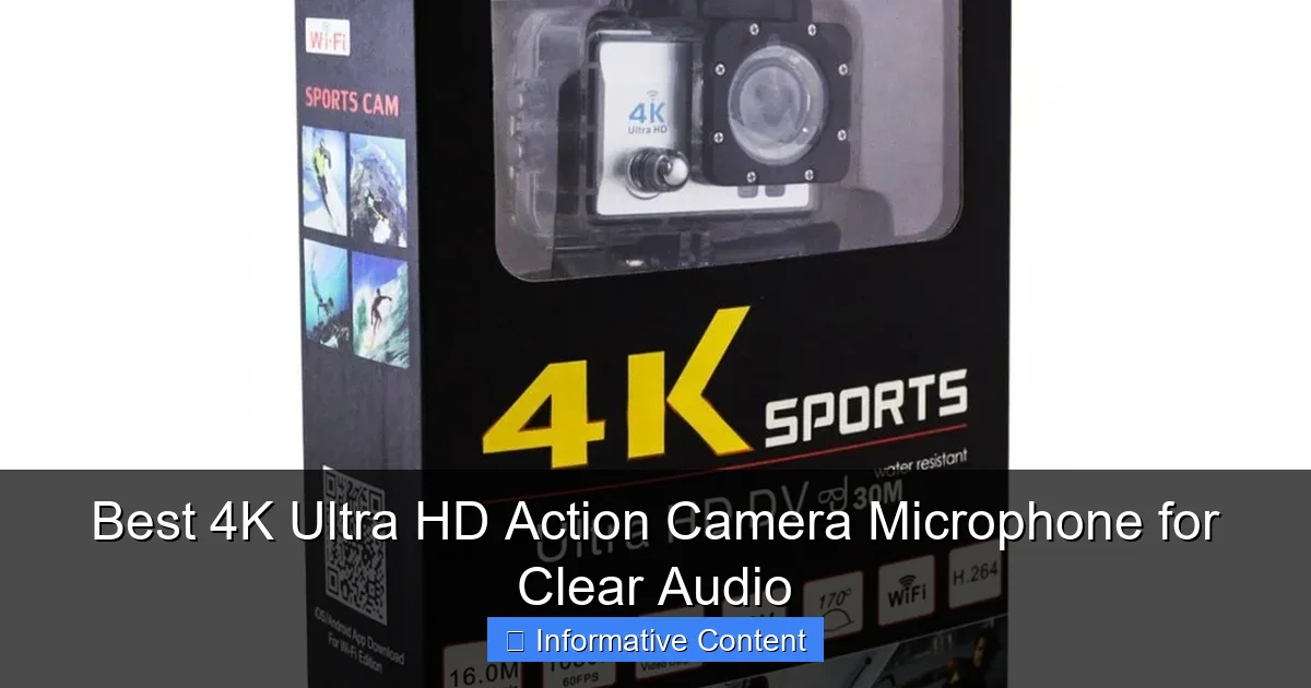 Best 4K Ultra HD Action Camera Microphone for Clear Audio