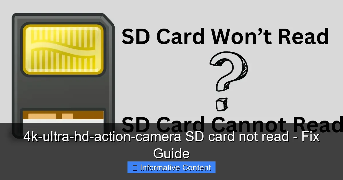 4k-ultra-hd-action-camera SD card not read - Fix Guide