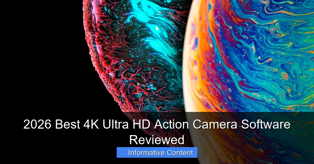 2026 Best 4K Ultra HD Action Camera Software Reviewed