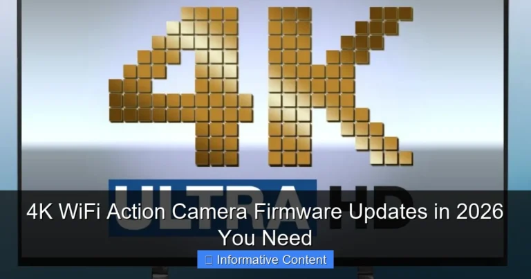 4K WiFi Action Camera Firmware Updates in 2026 You Need