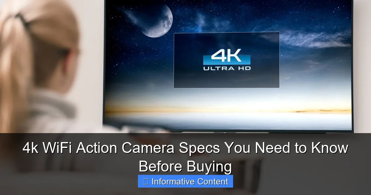 4k WiFi Action Camera Specs You Need to Know Before Buying