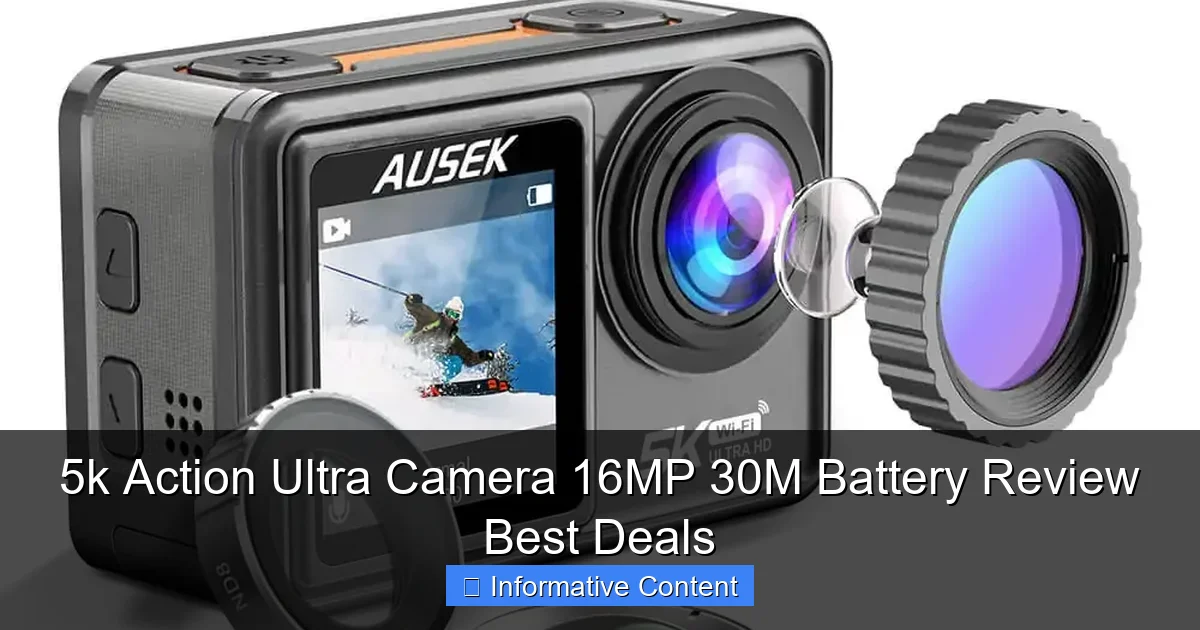 5k Action Ultra Camera 16MP 30M Battery Review Best Deals