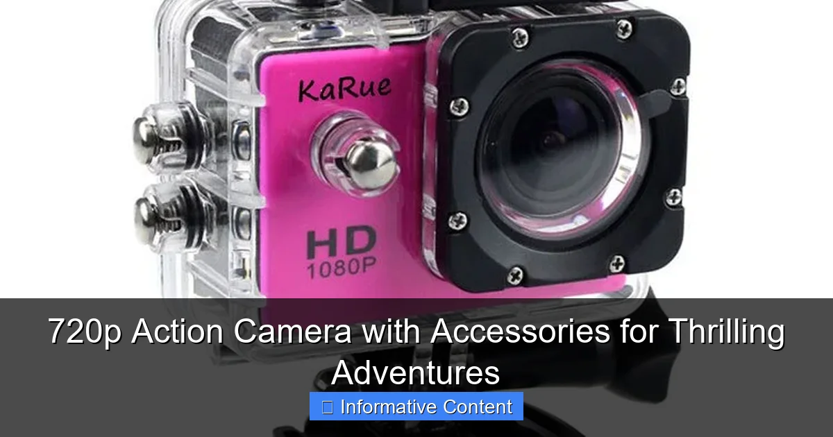 720p Action Camera with Accessories for Thrilling Adventures