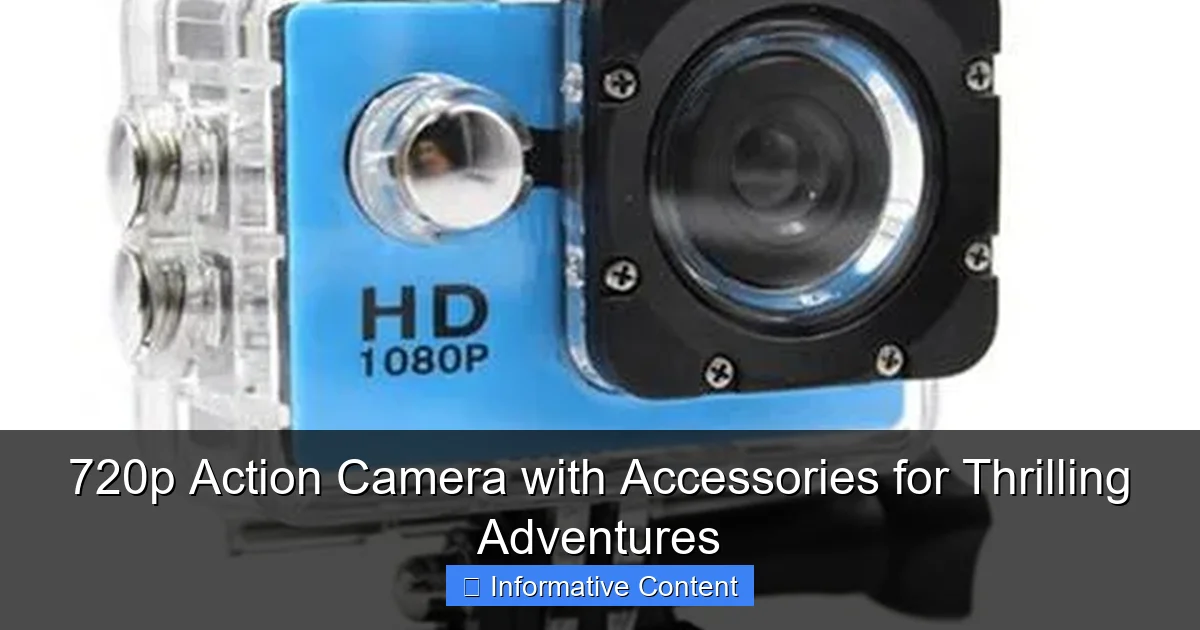 720p Action Camera with Accessories for Thrilling Adventures