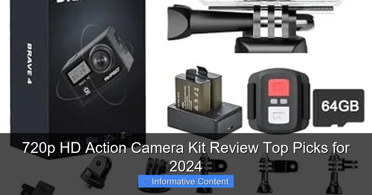 720p HD Action Camera Kit Review Top Picks for 2024