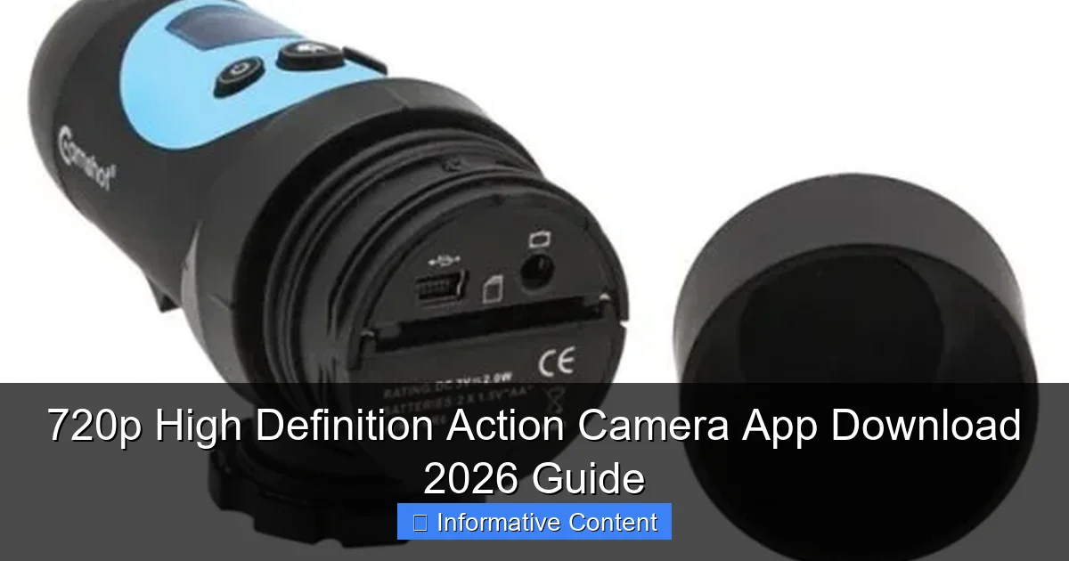 720p High Definition Action Camera App Download 2026 Guide