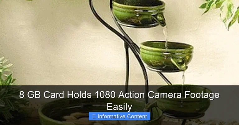 8 GB Card Holds 1080 Action Camera Footage Easily