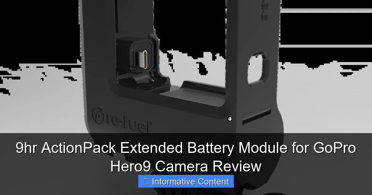 9hr ActionPack Extended Battery Module for GoPro Hero9 Camera Review