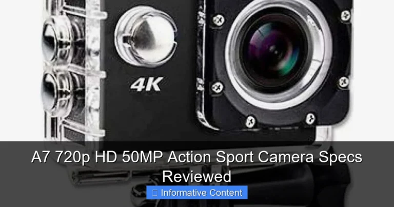 A7 720p HD 50MP Action Sport Camera Specs Reviewed