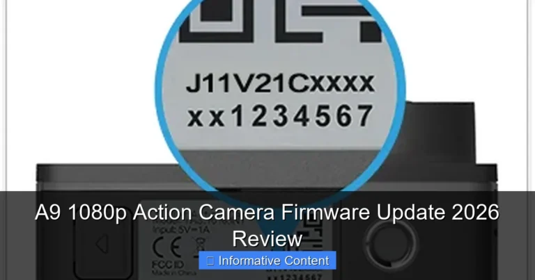 A9 1080p Action Camera Firmware Update 2026 Review