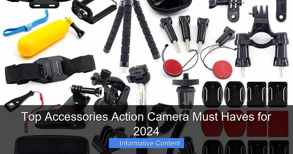 Top Accessories Action Camera Must Haves for 2024