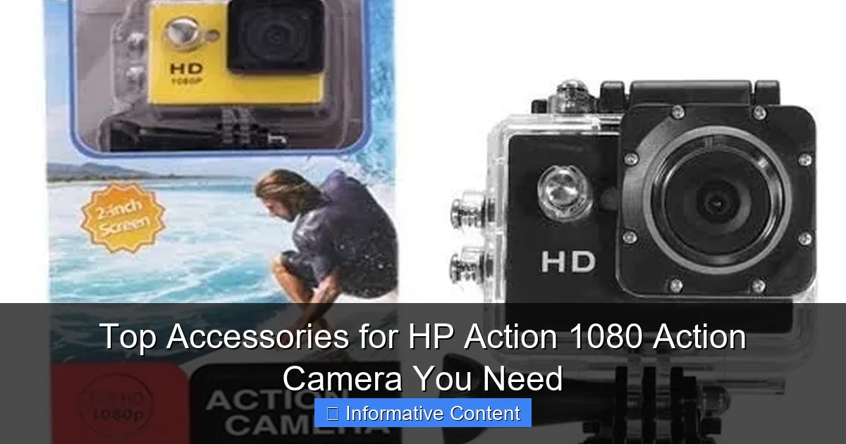 Top Accessories for HP Action 1080 Action Camera You Need