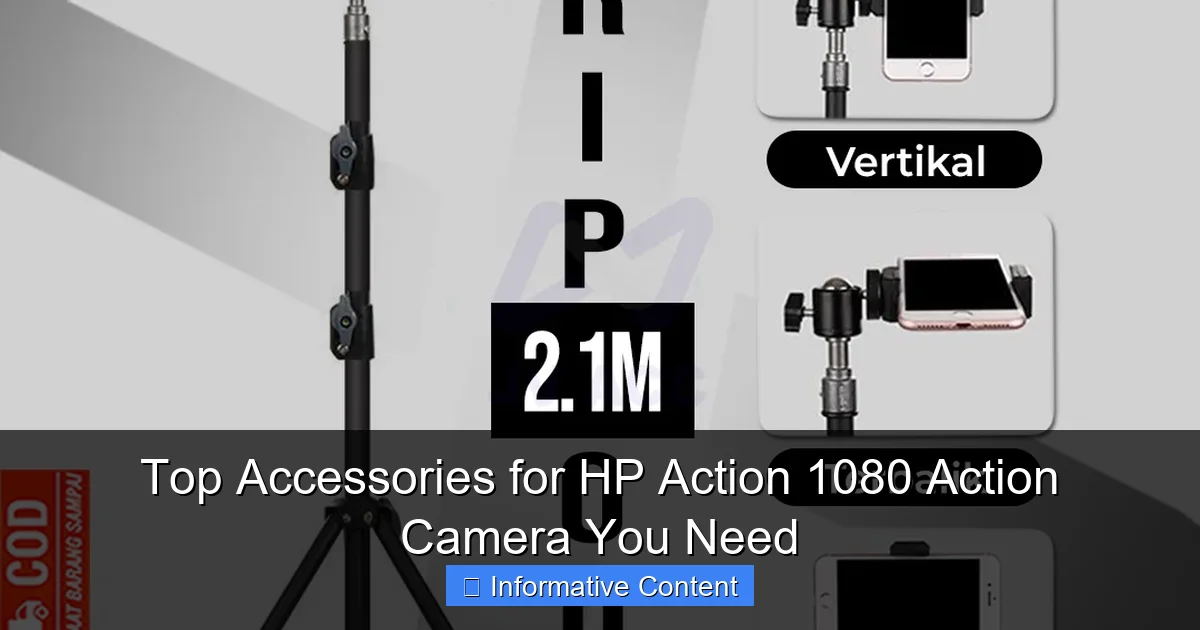 Top Accessories for HP Action 1080 Action Camera You Need