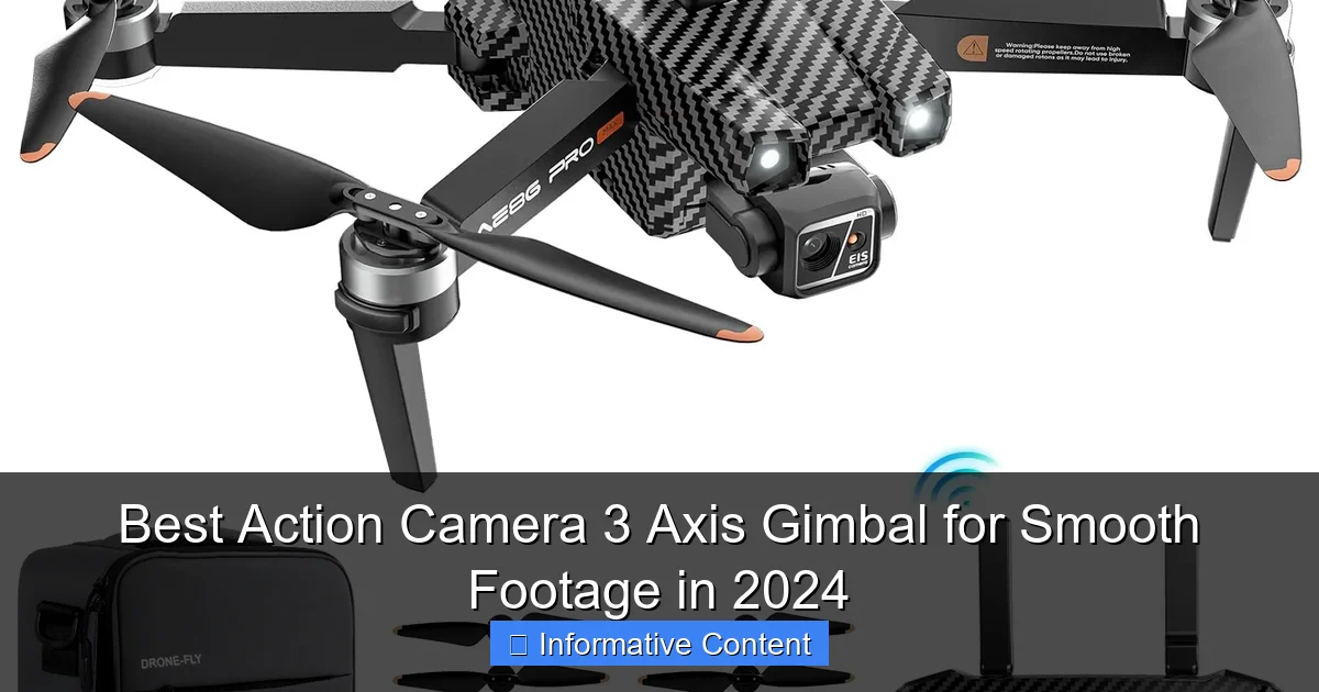 Best Action Camera 3 Axis Gimbal for Smooth Footage in 2024