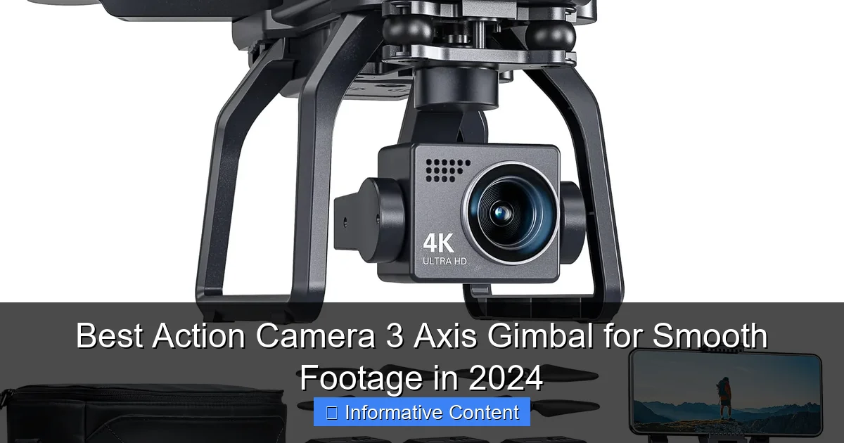 Best Action Camera 3 Axis Gimbal for Smooth Footage in 2024