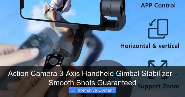 Action Camera 3-Axis Handheld Gimbal Stabilizer - Smooth Shots Guaranteed