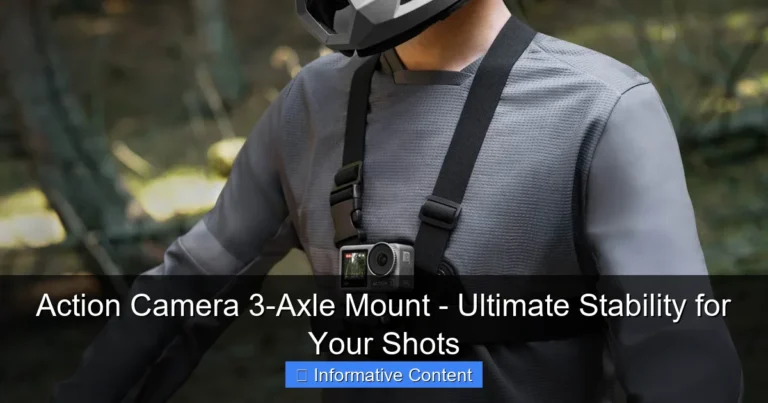 Action Camera 3-Axle Mount - Ultimate Stability for Your Shots