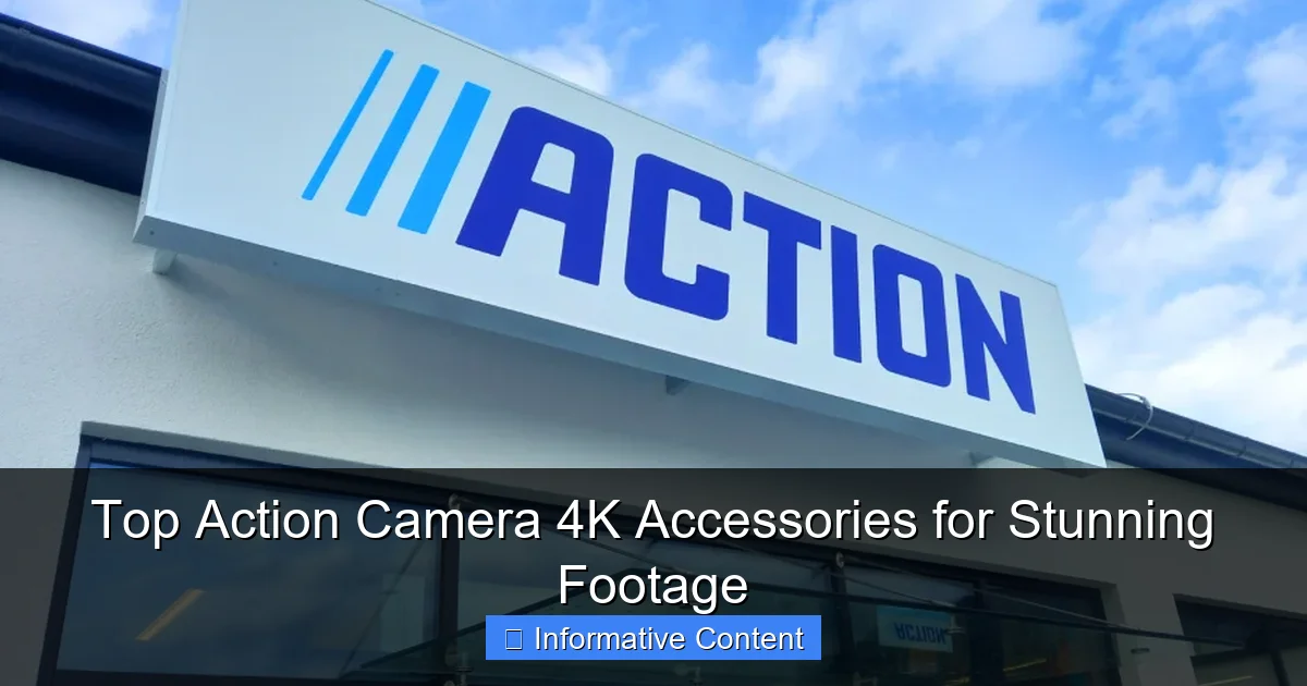 Top Action Camera 4K Accessories for Stunning Footage