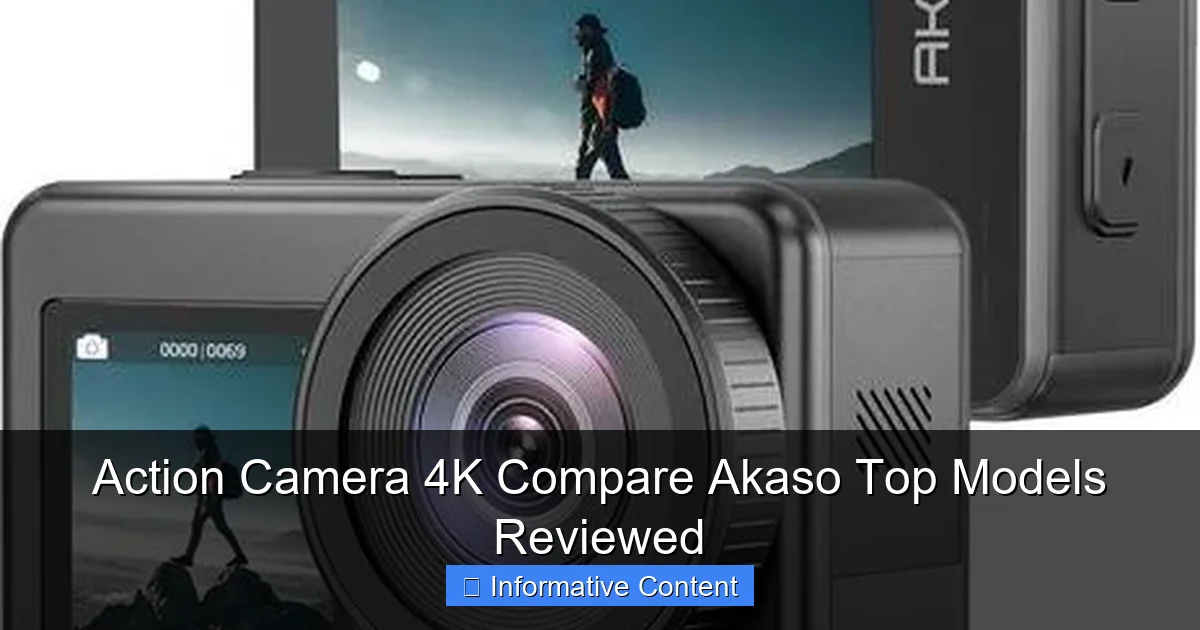 Action Camera 4K Compare Akaso Top Models Reviewed