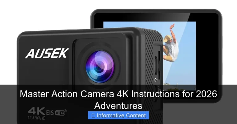 Master Action Camera 4K Instructions for 2026 Adventures
