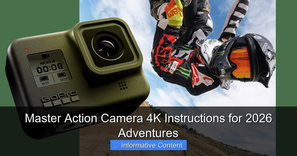Master Action Camera 4K Instructions for 2026 Adventures