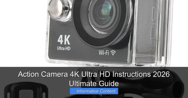 Action Camera 4K Ultra HD Instructions 2026 Ultimate Guide