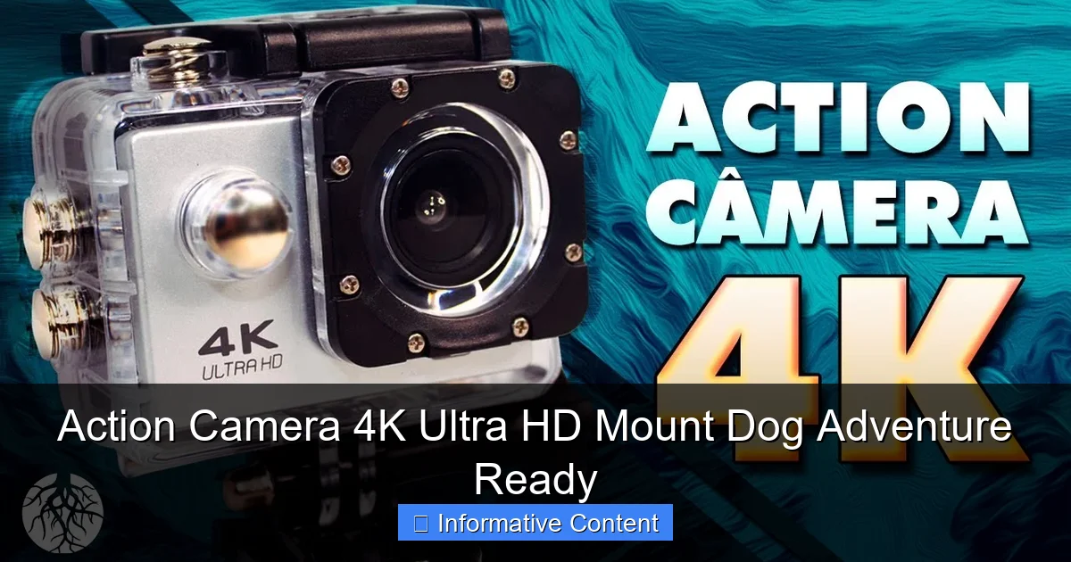 Action Camera 4K Ultra HD Mount Dog Adventure Ready