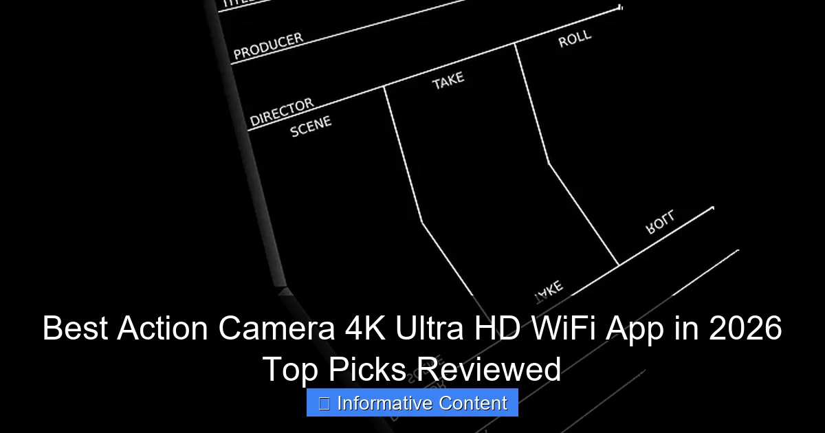 Best Action Camera 4K Ultra HD WiFi App in 2026 Top Picks Reviewed