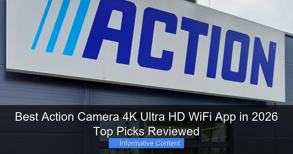 Best Action Camera 4K Ultra HD WiFi App in 2026 Top Picks Reviewed