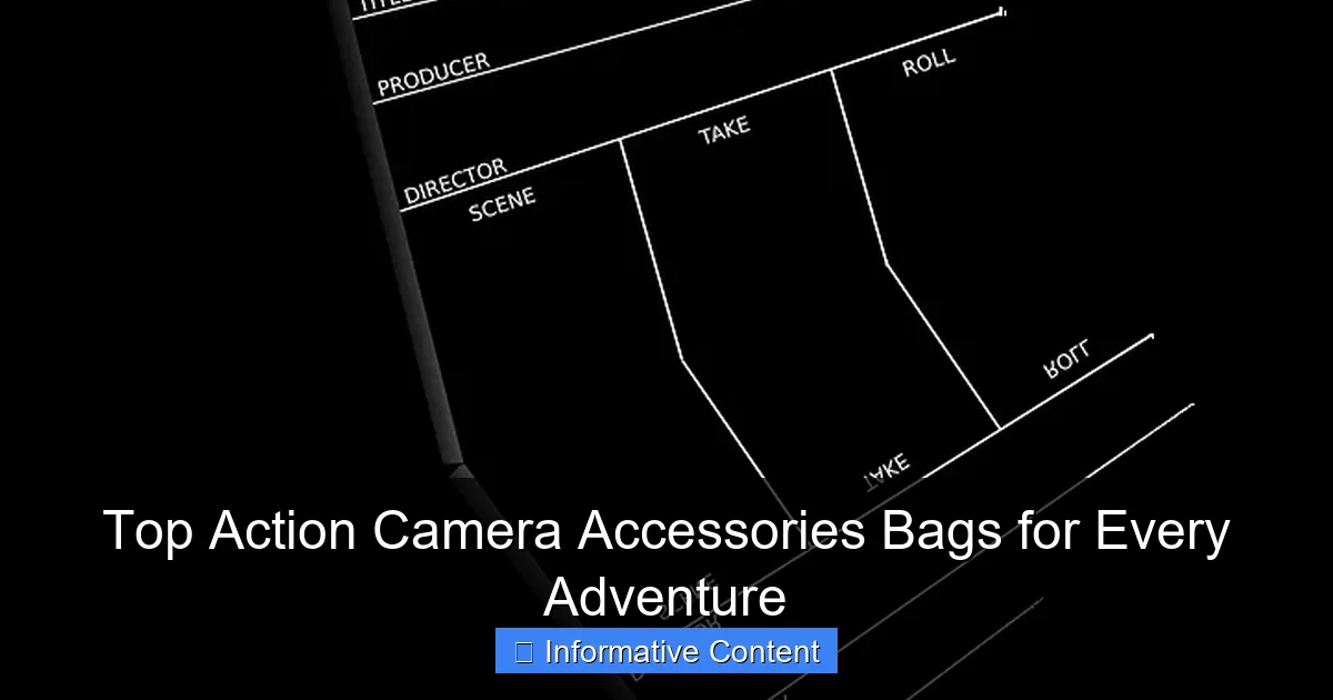 Top Action Camera Accessories Bags for Every Adventure