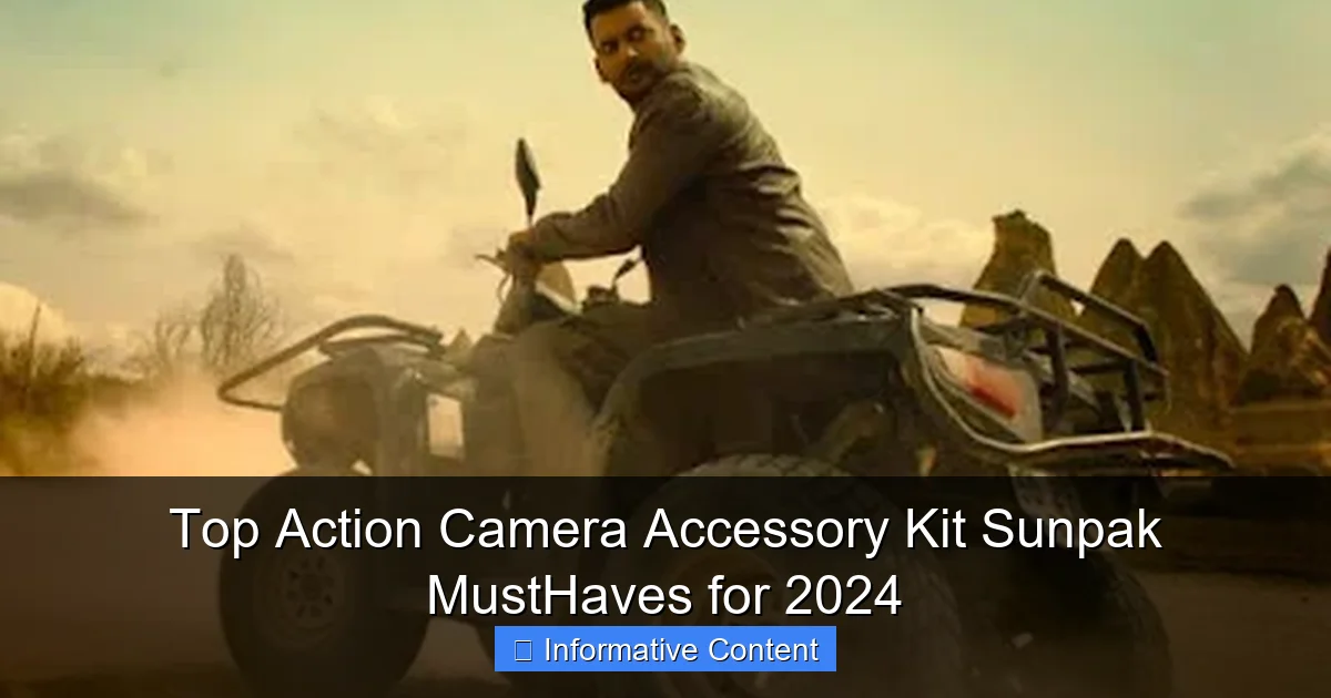 Top Action Camera Accessory Kit Sunpak MustHaves for 2024