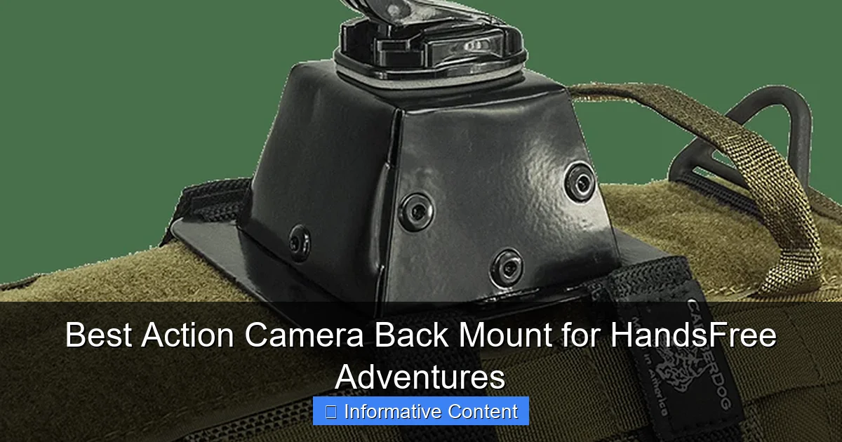 Best Action Camera Back Mount for HandsFree Adventures