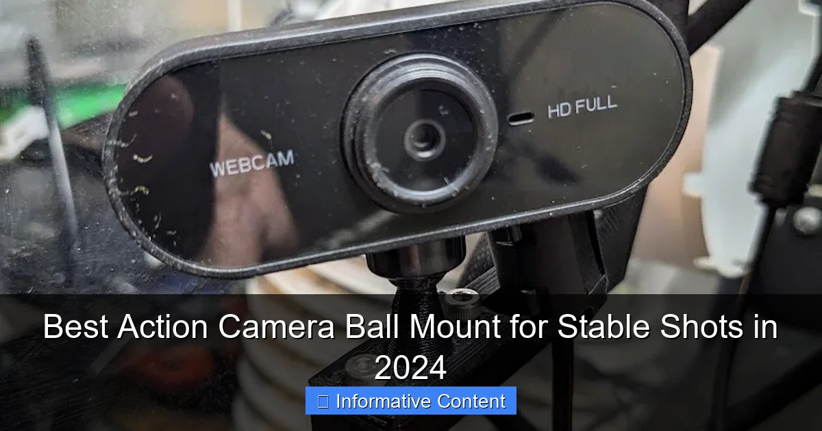 Best Action Camera Ball Mount for Stable Shots in 2024