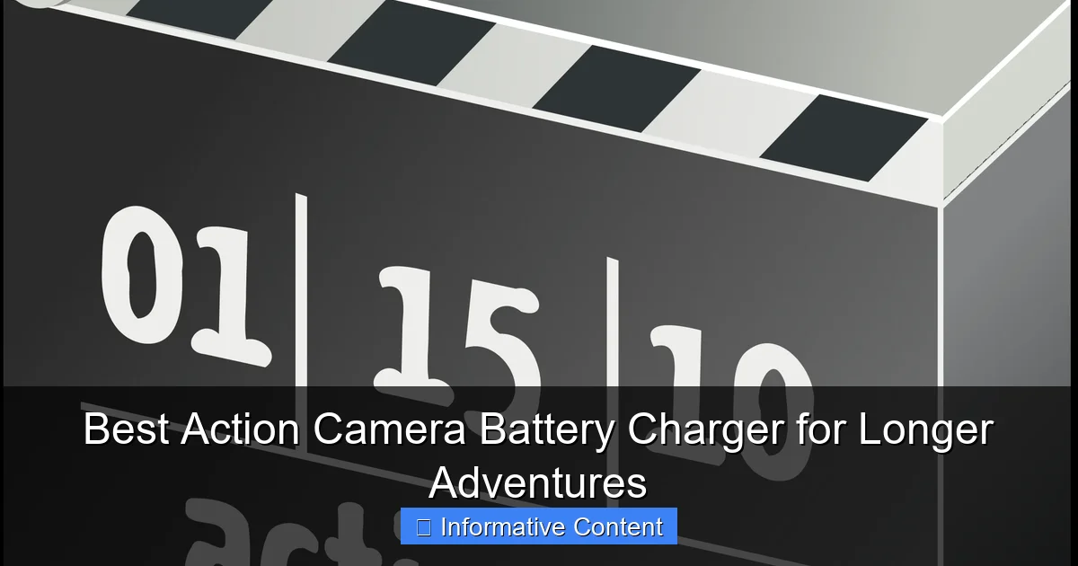 Best Action Camera Battery Charger for Longer Adventures