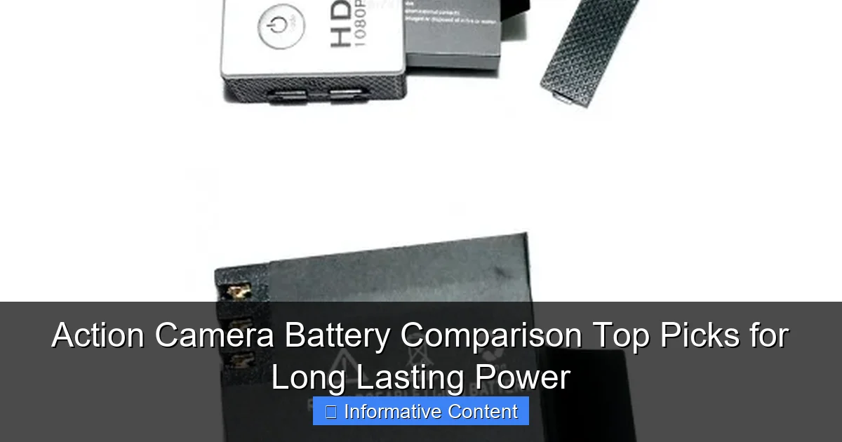Action Camera Battery Comparison Top Picks for Long Lasting Power