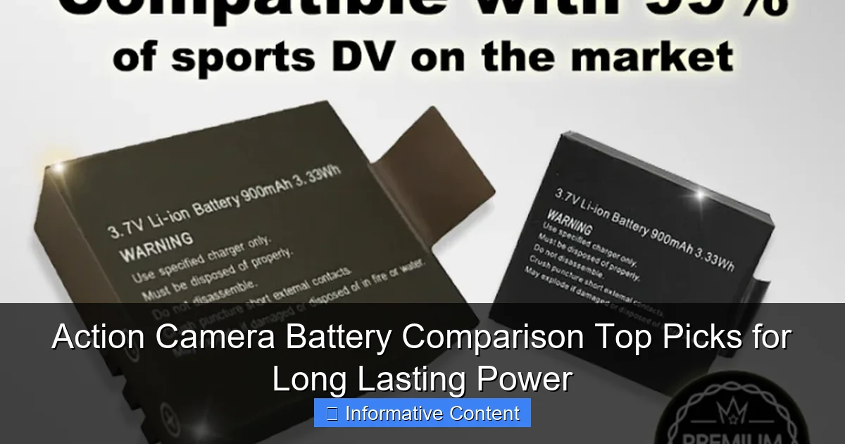 Action Camera Battery Comparison Top Picks for Long Lasting Power