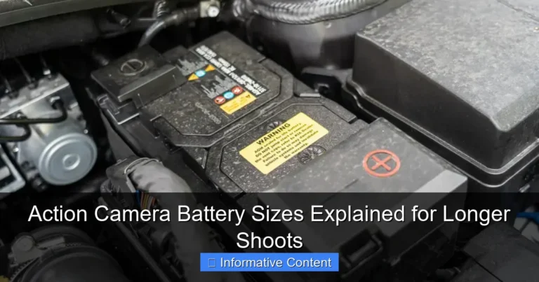 Action Camera Battery Sizes Explained for Longer Shoots