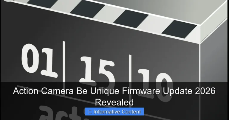 Action Camera Be Unique Firmware Update 2026 Revealed