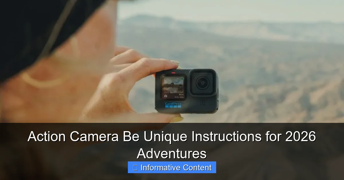 Action Camera Be Unique Instructions for 2026 Adventures