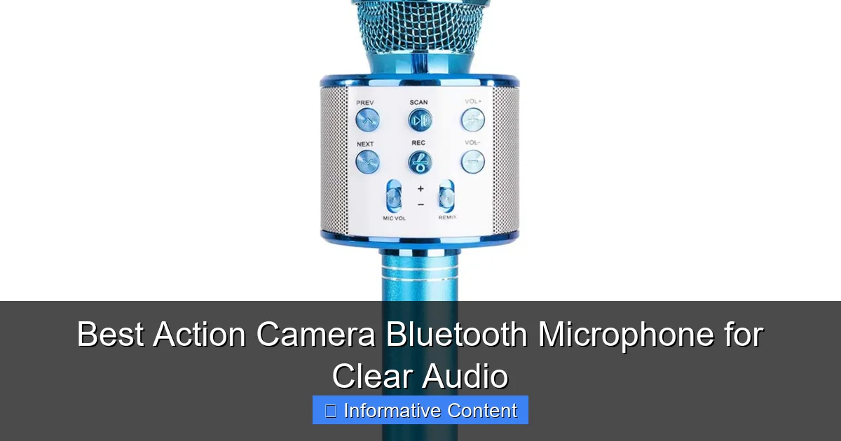 Best Action Camera Bluetooth Microphone for Clear Audio
