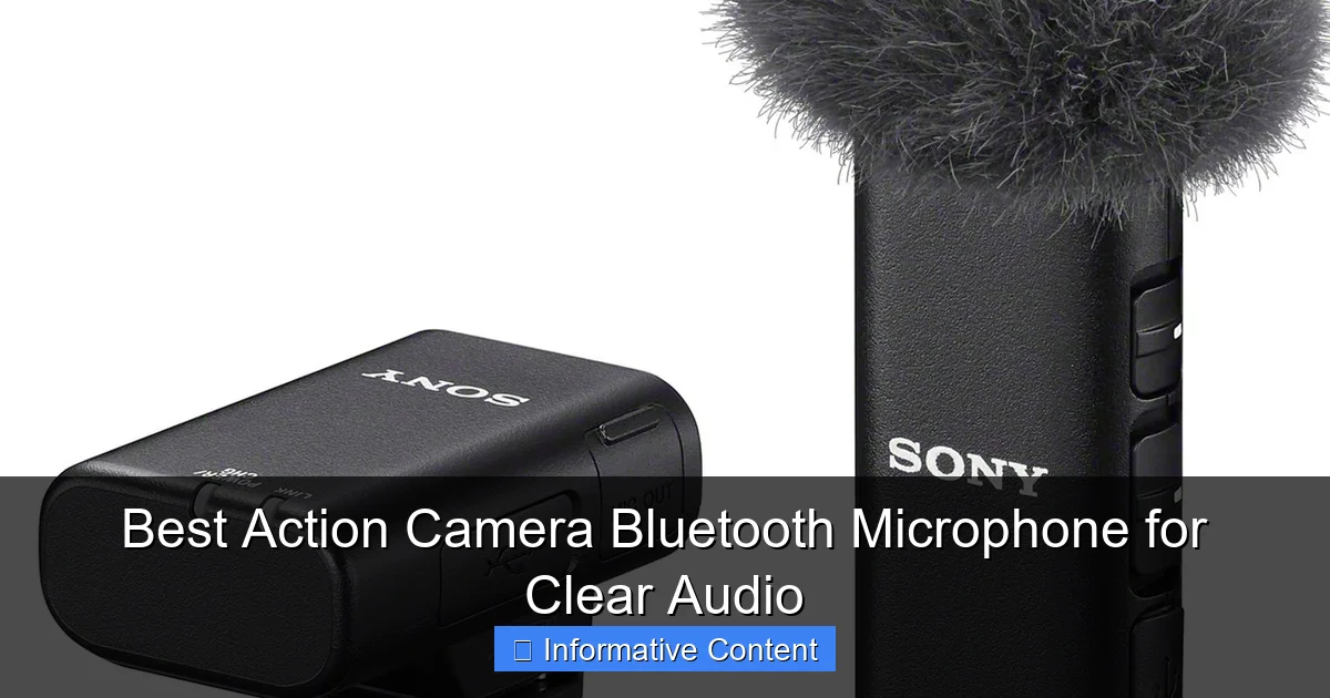 Best Action Camera Bluetooth Microphone for Clear Audio
