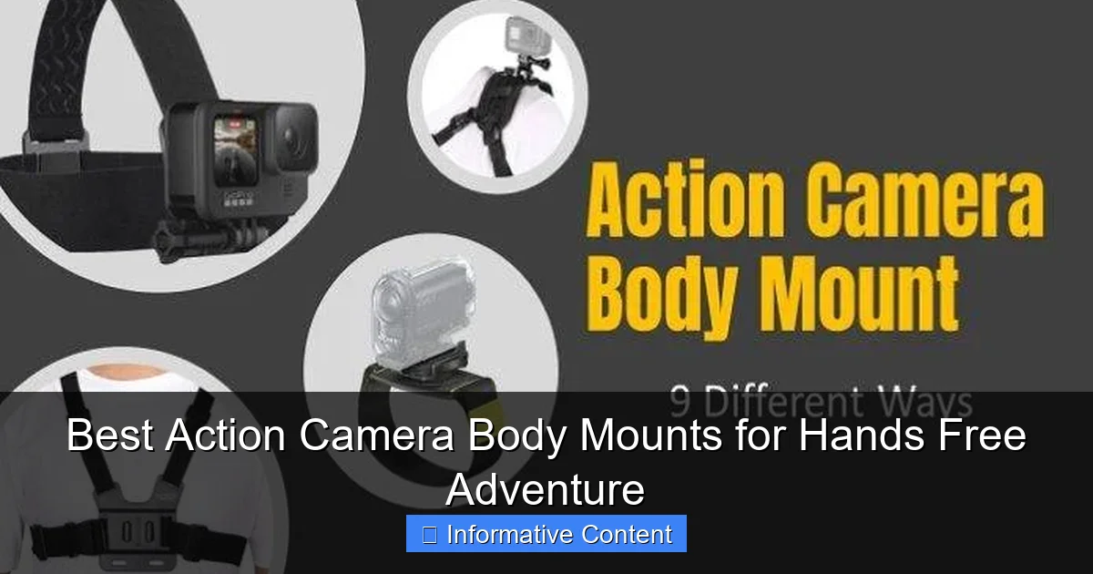 Best Action Camera Body Mounts for Hands Free Adventure