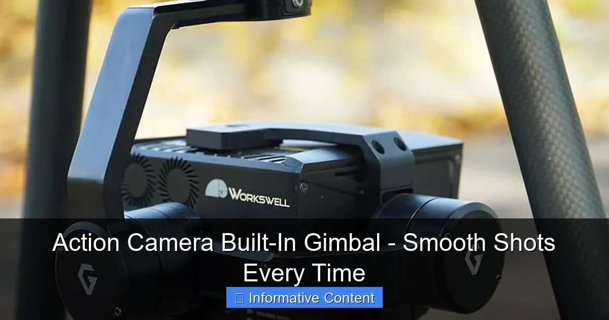 Action Camera Built-In Gimbal - Smooth Shots Every Time