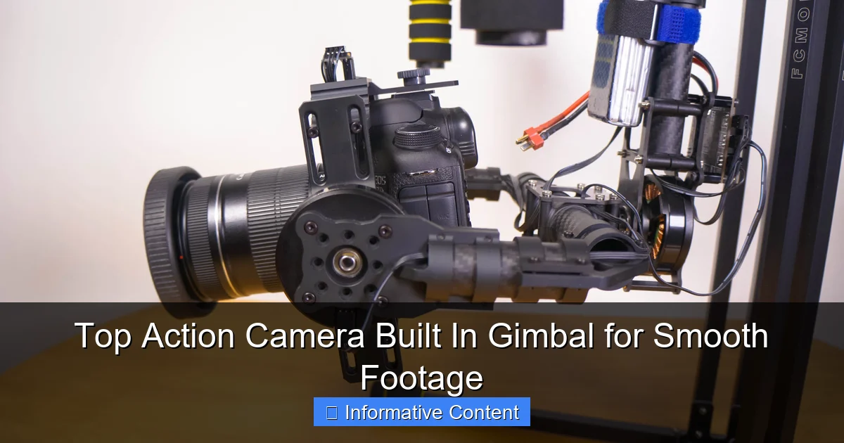 Top Action Camera Built In Gimbal for Smooth Footage