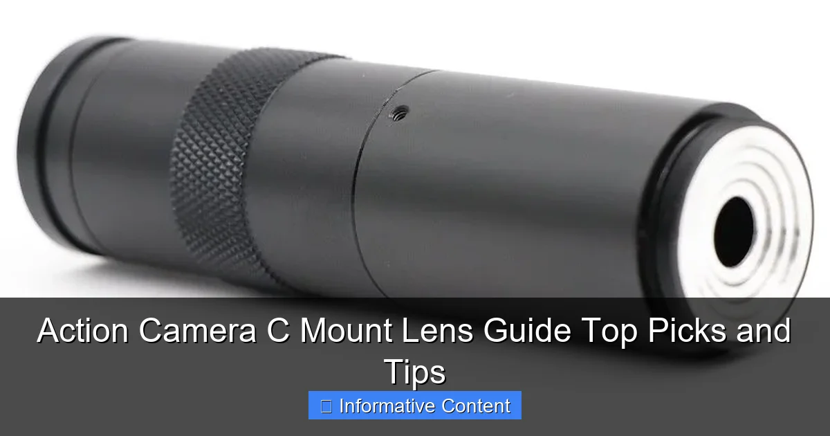 Action Camera C Mount Lens Guide Top Picks and Tips