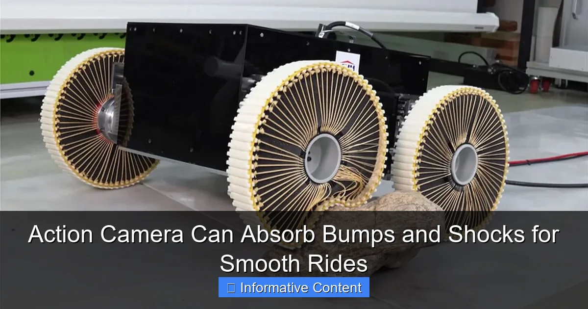 Action Camera Can Absorb Bumps and Shocks for Smooth Rides