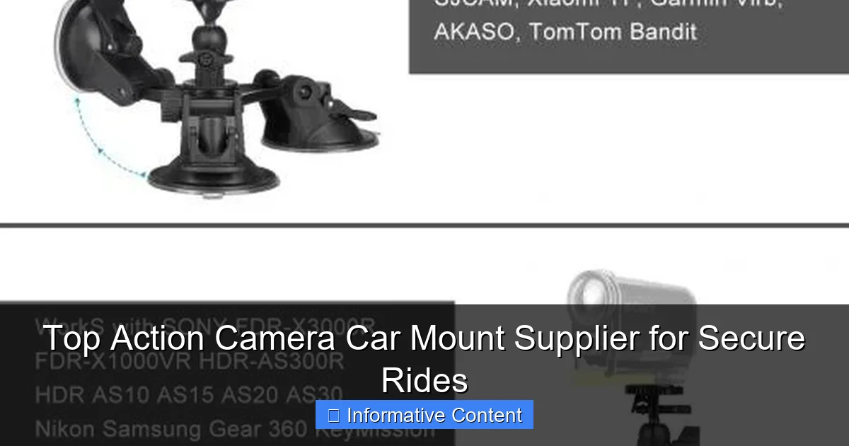 Top Action Camera Car Mount Supplier for Secure Rides